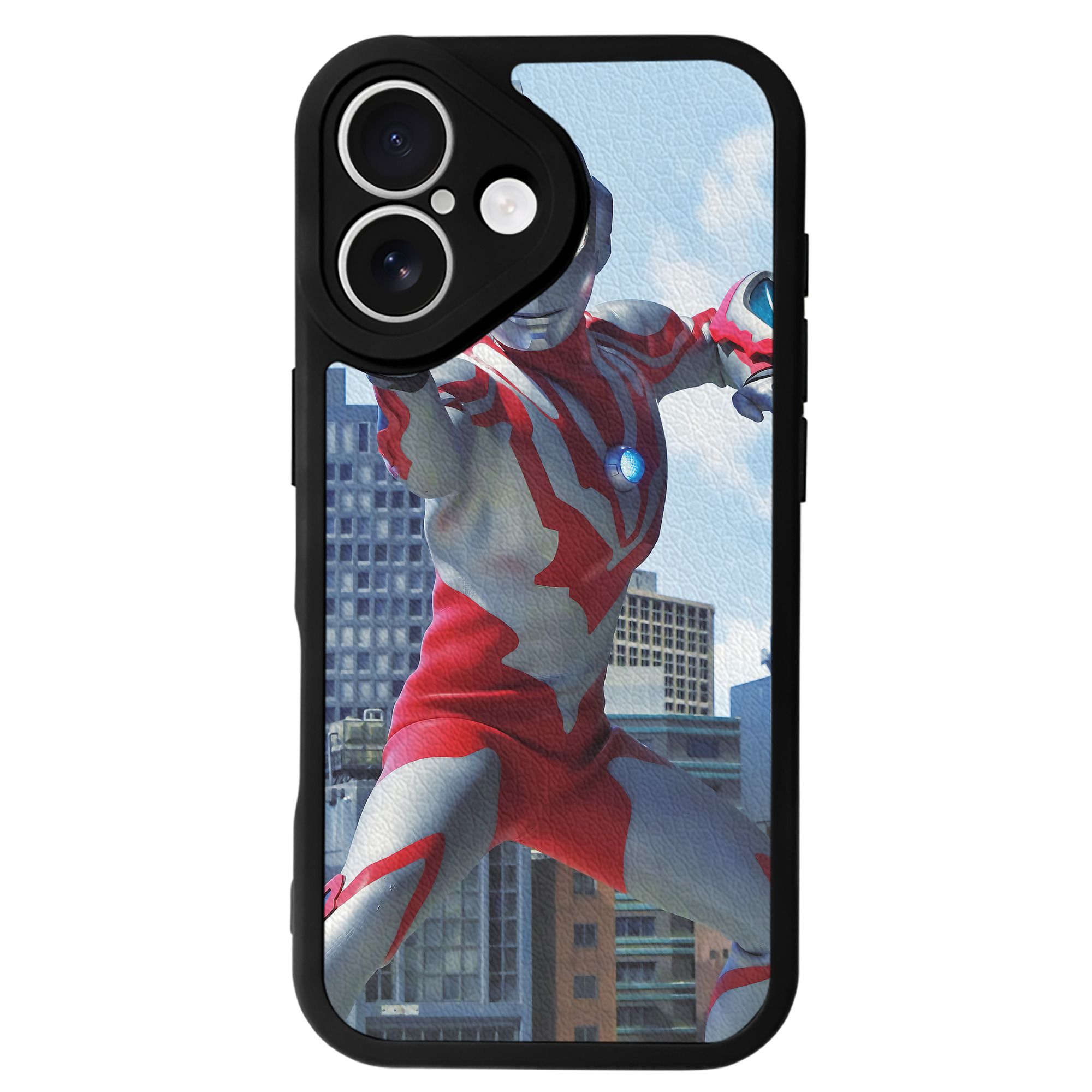 （画像用） ウルトラマン Ultraman 【iPhone 16シリーズ対応】シリコンスマホケース（レザー調） 材質：シリコン